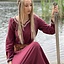 Early medieval dress Aelswith, red