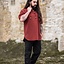 Medieval shirt with short sleeves, red