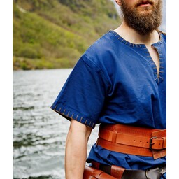 Short Viking tunic Theobald, blue