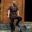 Short Viking tunic Harbard, brown