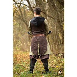 Sleeveless coat Assassins Creed, brown-black