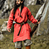 Leonardo Carbone Viking tunic linen Halvar, red