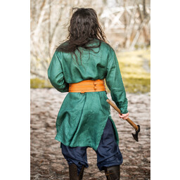 Viking tunic linen Halvar, green