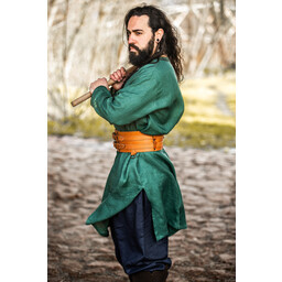 Viking tunic linen Halvar, green