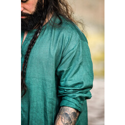 Viking tunic linen Halvar, green