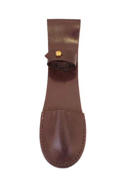 Leather pouch for cutlery