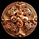 Bronze Viking brooch Borre style