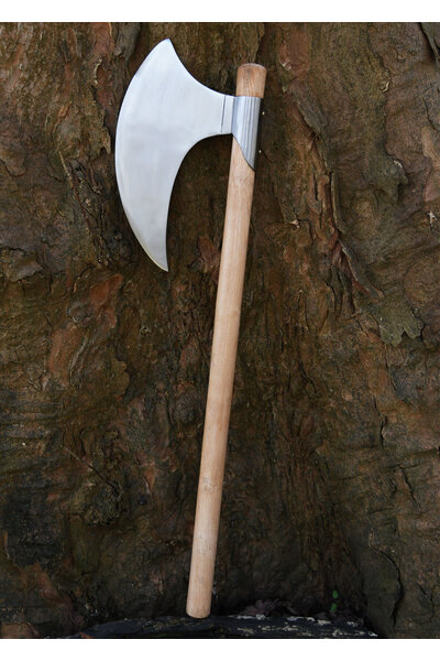 Gothic bearded axe with long beard