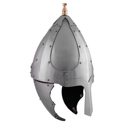 Germanic helmet with cheek flaps