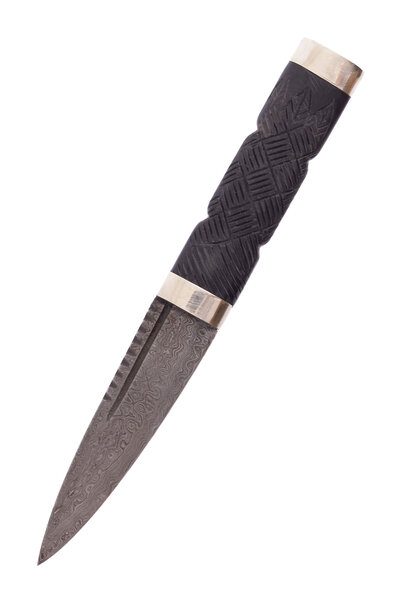 Sgian Dubh of Damascus steel