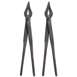 Set of 2 pliers for butted rings