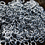 1 kg galvanized chainmail rings, unriveted, 8 mm