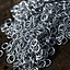 1 kg galvanized chainmail rings, unriveted, 8 mm