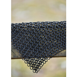 Square piece of chain mail, bronzed, 8 mm