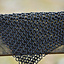 Square piece of chain mail, bronzed, 8 mm