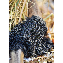Bronzed chainmail piece, unriveted, 8 mm