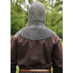 Coif with square visor, 8 mm