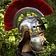 Epic Armoury Roman legionary helmet with red crest