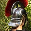 Roman legionary helmet with red crest