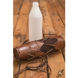Holder for plastic bottle, brown