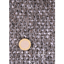 Chain mail aventail, flat rings - round rivets, 8 mm