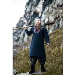 Viking tunic Snorri, black-red