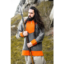 Viking tunic Roland, grey, wool