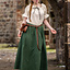 Medieval skirt Konstanze, green