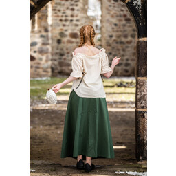 Medieval skirt Konstanze, green