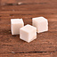 Bone dice blank, set of 3