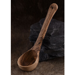 Olive wooden ladle, 26 cm
