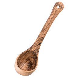 Olive wooden ladle, 26 cm