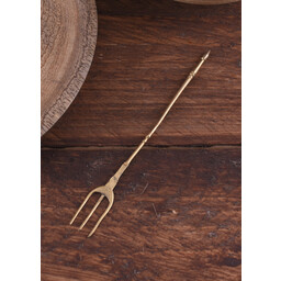 Late Roman fork fuscinula, brass