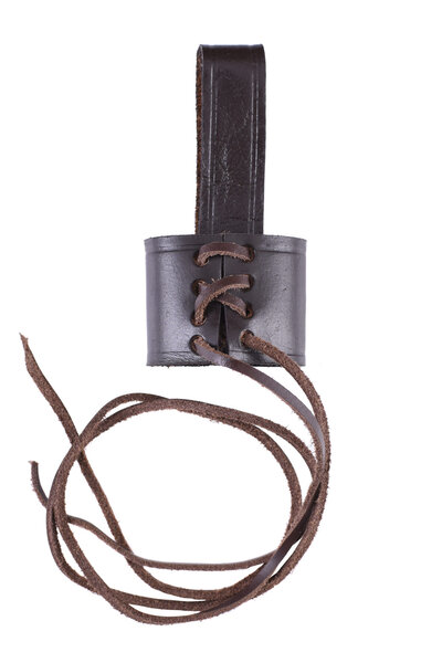 Belt holder for dagger, brown