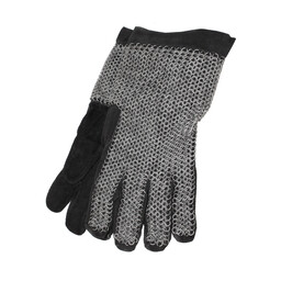 Galvanised chainmail gloves, 6 mm