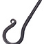 Hand-forged steel screw hook