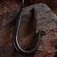 Hand-forged steel wall hook