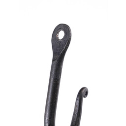 Hand-forged steel wall hook