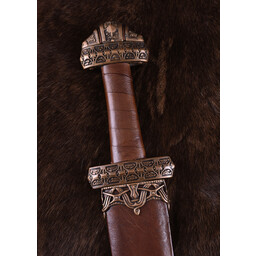 Viking sword island Eigg, leather grip, tempered