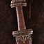 Viking sword island Eigg, leather grip, tempered