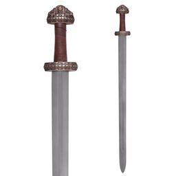 Viking sword island Eigg, leather grip, tempered