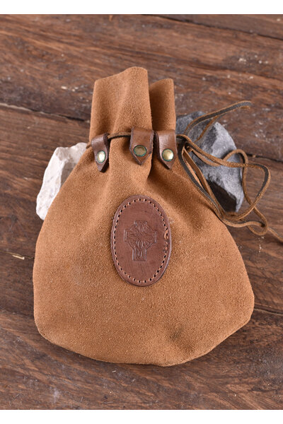 Celtic leather pouch
