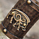 Deepeeka Leather warrior bracelet Celtic boar Knocknagael, per piece