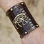 Leather warrior bracelet Celtic boar Knocknagael, per piece