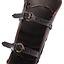 Leather vambrace with metal strips Aerdwulf