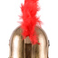 Roman toy helmet with red crest