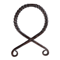 Iron troll cross, twisted