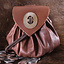 Medieval money pouch Chester, red brown