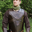 Leather torso armour with cross, brown