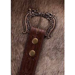 Celtic leather belt, 170 cm